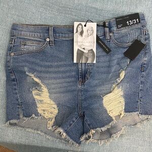Kendall & Kylie Denim Ripped Jean Shorts